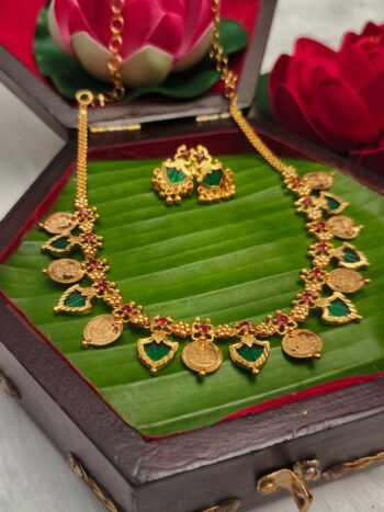 Palakka & Lakshmi Coin Necklace VSJ2011