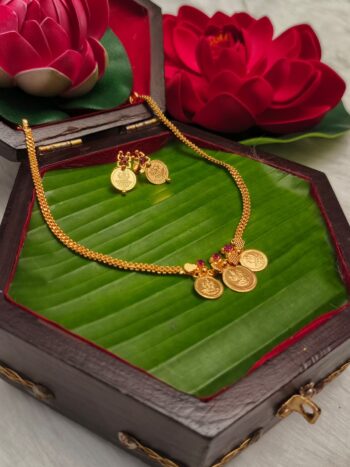Simple Lakshmi Coin Necklace VSJ2009