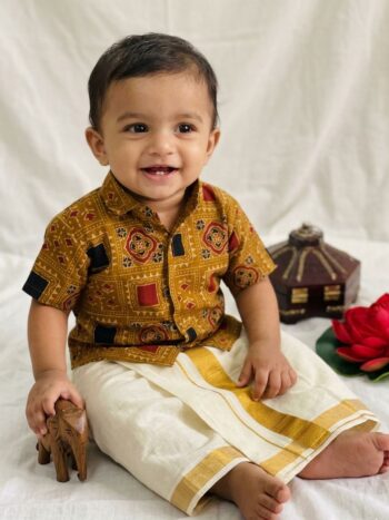 Baby Boy Shirt And Dhoti VSB03