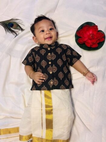 Baby Shirt And Dhoti VSB07