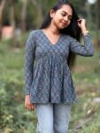 Cotton Peplum Top VSL15