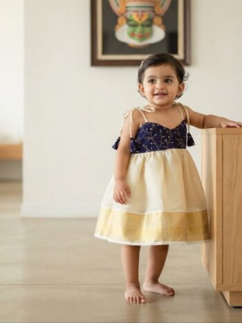Kasavu Frock Kids VSG022