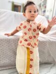 Tissue Floral Shirt & dhoti VSB021